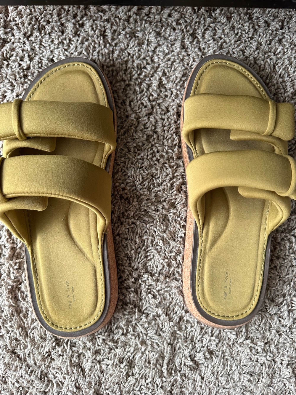 Rag & Bone Parque Slide Size 9 worn 3 times - nice olive green color - Picture 2 of 6